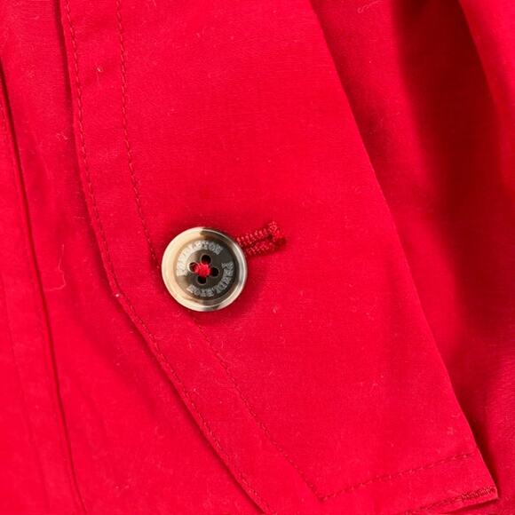 Pendleton Womens S Waterproof Belted Trench Jacket Red Longline Plaid Lined - Picture 11 of 13